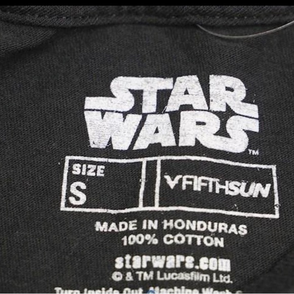 Men's Star Wars Vader Luke Black size A t-shirt - Picture 3 of 3